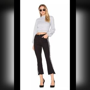 MOTHER Denim Insider Crop Step Fray Guilty Racer Jeans Women's Size 28